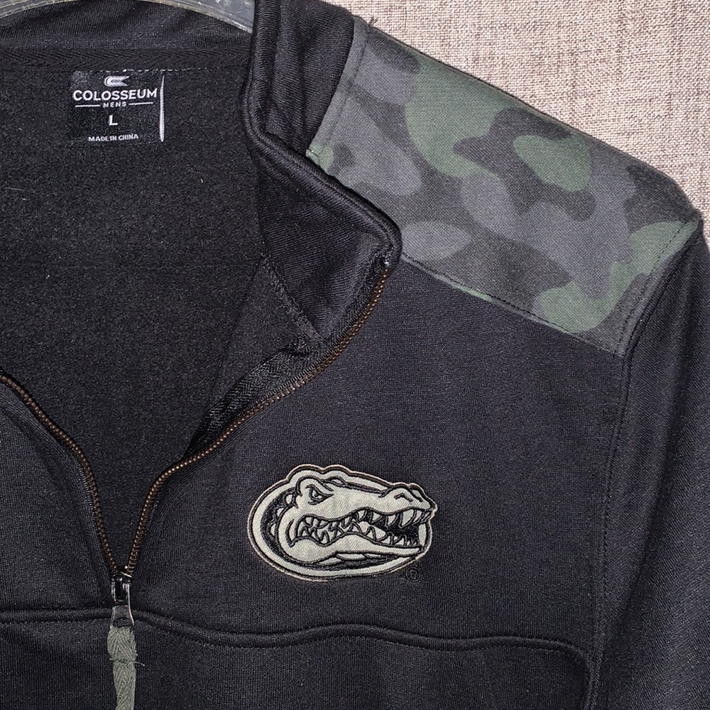 Florida Gators Pullover Jacket 1/4 Zip Colosseum OHT Military Camo NWT Large - Picture 6 of 15